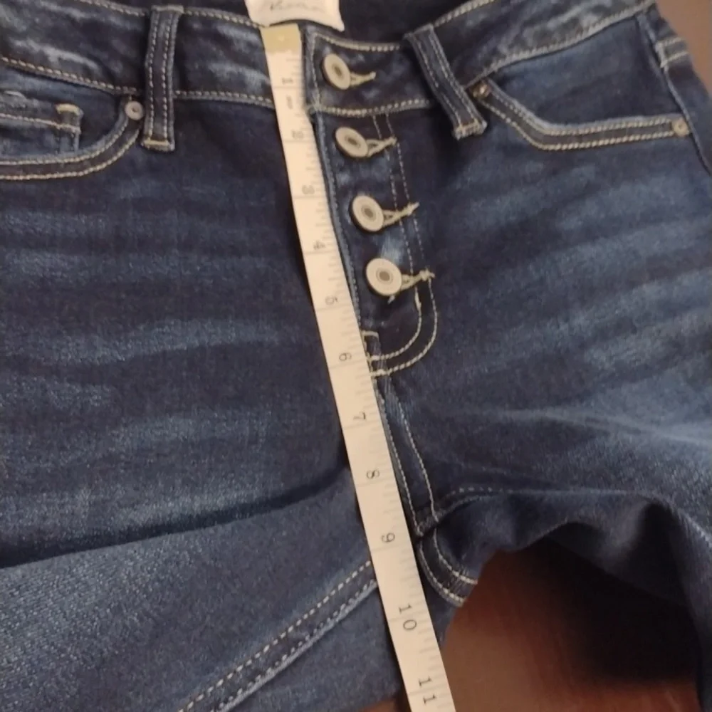 KanCan Blue Flare Wide Leg Jeans Size 5 Y2K - Picture 10 of 14
